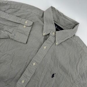 Ralph Lauren Classic Fit Striped Button Down Shirt‎ Mens 16 1/2 Large